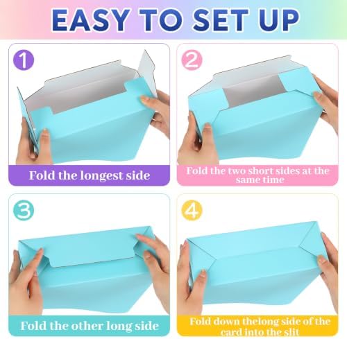 CZWZ 24 Pcs Pastel Magazine File Holders, Cardboard Magazine Organizer Bins with Labels, Foldable File Storage Boxes for Classroom Organization, Books, Documents, Folders, School Office Supplies - Image 3
