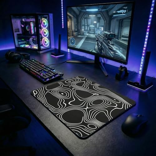 Glass Mousepad, 13x16 inch Black Tempered Glass Gaming Mouse Pad - Image 2
