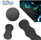 TGFEWYTJYJ Extended Gaming Mouse Pad,Memory Foam Ergonomic Keyboard Mouse Wrist Rest Support Set,Large Desk Mat with Stitched Edges,Non-Slip Base Mousepad Home Office,Galaxy Wolf - Image 3