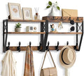 Upgraded 3-Tier Large Coat Rack Wall Mount with Shelf by Dhmkfly
