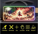 RGB Gaming Mouse Pad Large Extended Desk Mat 35.4x15.7in XXL XXXL Mousepad LED Light Up Keyboard Mat PC Gamer Desk Pad Gaming Accessories Extra Big Mouse Mat for Desk - Hellfire Crusader - Image 6