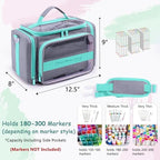 Marker Storage Organizer Case for 180–300 Markers with Dividers - Image 2