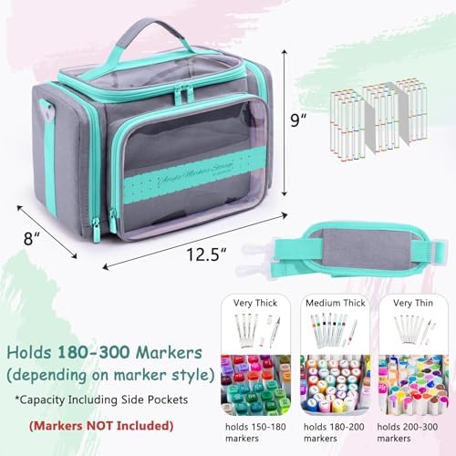 Marker Storage Organizer Case for 180–300 Markers with Dividers - Image 2