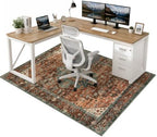 Anidaroel Office Chair Mat for Hardwood Floor/Tile Floor, 48"x60" Desk Chair Mat for Hard Floors, Under Desk Rug Protector for Rolling Computer Gaming Chairs, Anti Slip Machine Wash Low Pile Carpet by Anidaroel