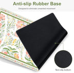 Desk Mat, 4in1 Large Mouse Pad with Wrist Rest, Cute Desk Matt for Desktop, Deskpad Mat, Anti-Slip XXL Computer Ergonomic Mousepad with Wrist Support for Keyboard and Mouse I Elegant Daisy Florals - Image 7