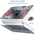 Mektron for 2026/2025/2024/2023 MacBook Air 15 INCH M5 A3448 /M4 A3241 /M3 A3114 /M2 A2941 Case, Printed Plastic Hard Shell Cover with 15.3" Liquid Retina Display Touch ID, Blooming Chrysanthemums - Image 5