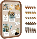 Large Linen Bulletin Board 30" x 20", Framed Pin Board with 50 Push Pins, Vintage Cork Board for Wall, Fabric Covered Bulletin Board for Bedroom, Office, School by Unknown