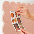 Scalloped Bulletin Board 24x18 inches, Decorative Felt Pin Board for Wall - Image 4