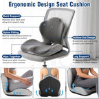 Car Seat Cushion Office Chair Cushion with Lumbar Support Pillow - Image 4
