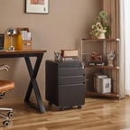 Approgreent Lockable 3 Drawer File Cabinets for Home Office - Image 2