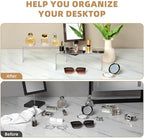 Aminigram 4 Pack Clear Shelf Risers, Display Stands 12.4L x 4W x 4.6H in - Image 3
