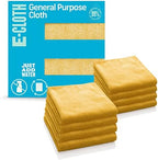 E-Cloth Microfiber Cloth, World's Leading Premium Microfiber Cleaning Cloth, Twice as Durable as Competition, 1 Year Guarantee, Ideal for Kitchen, Countertops, Sinks, and Bathrooms, Orange, 8 Pack by E-Cloth