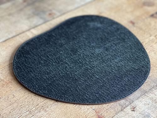 HARDISTON Genuine Leather Mouse Pad with Wrist Support & Non-Slip Base, Desk Home Office Gaming Laptop Computer Accessories Waterproof Mousepad with Wrist Rest (Black) - Image 3