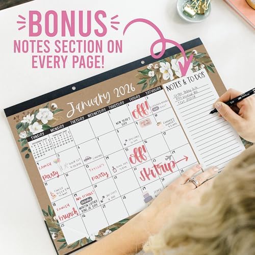 Large Desk Calendar 2026 - Desktop Calendar 2026-2027 - Image 7