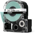 Epson LABELWORKS 224BWPX-5PK Label Tape - Black on White - 1" (24mm), 30ft - Image 4