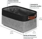 OrganiHaus 12x8in Canvas Storage Baskets, 6 Pack - Fabric Bins for Shelves - Image 2