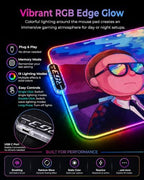 RGB Mouse Pad XXL Gaming Desk Mat 19 Light Modes, 35.4 x 15.7IN - Image 4