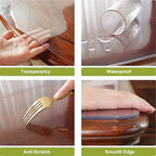 OstepDecor 14 x 48 in Clear Table Protector, Plastic Table Cover 2mm Thick - Image 3