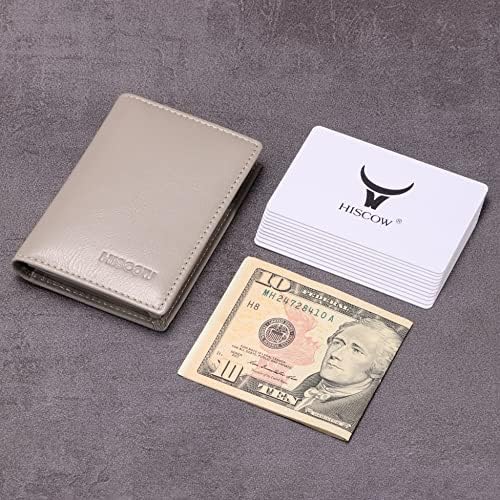 HISCOW Full Grain Leather Business Card Holder Case - Image 3