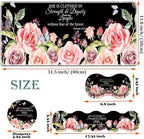 Large Gaming Mouse Pad + Keyboard Wrist Rest + Wrist Support + Coaster Set, Memory Foam Ergonomic for Easy Typing, XXL Extended Gaming Mouse Pad Table Pad - Proverbs 31:25 Flower - Image 6