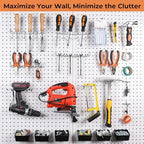 INCLY 320PCS Pegboard Accessories Organizer Kit with Peg Borad Hooks & Bins - Image 2