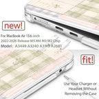 May Chen Case for M5/M4/M3/M2 MacBook Air 13 inch Case 2026-2022 Release - Image 2