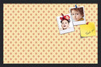PinPix 28x18 inch Cork Bulletin Board. This Decorative Framed Pin Board Comes with Diamonds in Red and Yellow Design and Satin Black. Ideal for Home, Office Decor or School (PinPix-333) by PinPixBulletinBoards