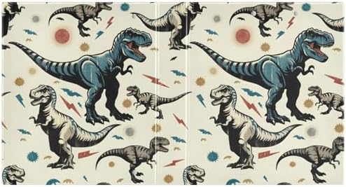 JIPONI 3 Ring Binder Dinosaurs Rex 1 Inch Round Binders for Men Women Students, Cute File Organizer for Office School, 1pc - Image 2