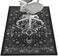 Office Chair Mat for Hardwood Floor & Tile Floor,36"X 48"-Square Black by LreedyMat