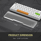Acrylic Keyboard Wrist Rest - Compact 60% Keyboard- Mechanical Keyboards Ergonomic Palm Rest for Computer Keyboard,Anti-Slip Base,Wrist Pad for Laptop,Office & Home-Easy Typing - Image 2