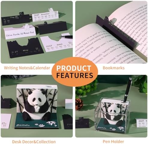 3D Calendar 2027, Tear-Away Paper Art Memo Pad - Image 4