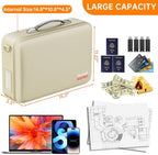 DocSafe Fireproof Document Box Hard Case with Lock ＆ Accordion File Folder - Image 5