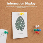 Extra Large Cork Bulletin Board 60" X 36", Black Wood Framed Corkboard for Wall, Wall Mounted Notice Pin Board with 18 Push Pins - Image 6