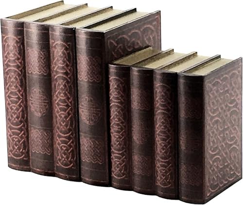 Bellaa 21213 Decorative Box Celtic Knot Book Ends Vintage Bookends Boho Farmhouse Irish Bookshelf Holder Stoppers Hidden Secret Storage Jewelry Keepsake Gift - Image 3