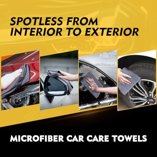 HOMEXCEL 600 Packs Microfiber Cleaning Cloth, 11.5 x 11.5 inch Microfiber Towels for Cars, Ultra Absorbent Washing Cloth, Lint Free Streak Free Cleaning Rags for Car, Kitchen, and Window (Grey) - Image 5