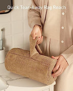 Fantasticlean Microfiber Cleaning Cloth Roll- 75 Sheets, 12" x 12" (Tan) - Image 2