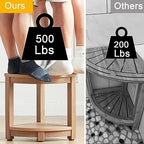 KaimuBench Corner Shower Stool for Shaving Leg, Waterproof Bathroom Shower Bench Seat for Inside Shower, Poly Lumber Plastic Shower Chair Seat, Shower Foot Rest with Adjustable Feet, Non-Slip, Brown - Image 4