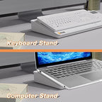 SELEAD Desktop Glass Whiteboard with Calculator & Built-in Mirror, White - Image 6