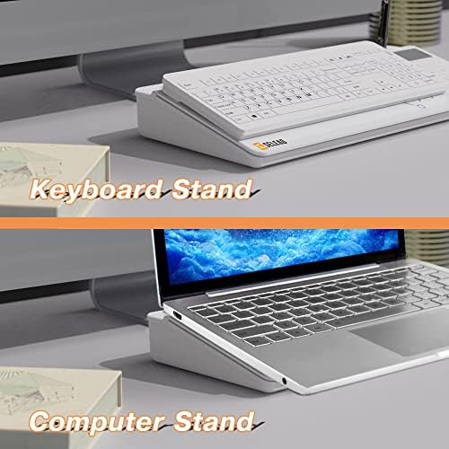 SELEAD Desktop Glass Whiteboard with Calculator & Built-in Mirror, White - Image 6
