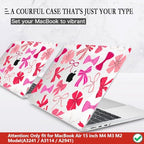 CISSOOK for MacBook Air 15 inch M2-M5 Case 2026 2025 2024 2023 Pink Bows - Image 3