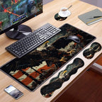 Ergonomic Keyboard Wrist Rest & Mouse Pad Wrist Rest Set,Large XXL Gaming Desk Mat 31.5"x 11.8",Non-Slip Base, Memory Foam,Easy Typing Pain Relief for Office & Home,Patriotic American Flag Bald Eagle - Image 7