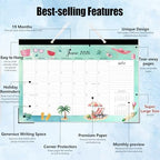 GuassLee Large Desk Calendar 2026-2027, 19 Months, 20" x 30" - Image 4