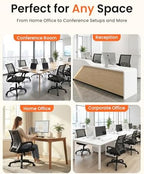 NEO CHAIR Office Computer Ergonomic Mid-Back Mesh Desk Chair, Black 2pack - Image 4