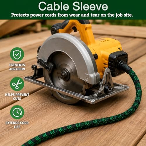 Cable Sleeve 3/4 Inch x 50FT Self-Wrapping Wire Loom - Image 3
