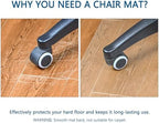 Chair Mat for Hardwood Floor, 48" x 36" Clear Desk Chair Mats, Easy Glide Plastic Mat for Under Office Chair, Rectangle - Image 4
