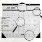 Desk Calendar 2026-2027 - Large 18-Month Monthly Desk Pad, July 2026 to December 2027, 22" x 17" Calendar with Thick Paper, Golden Hanging Holes & To-Do List for Home and Office - Image 3