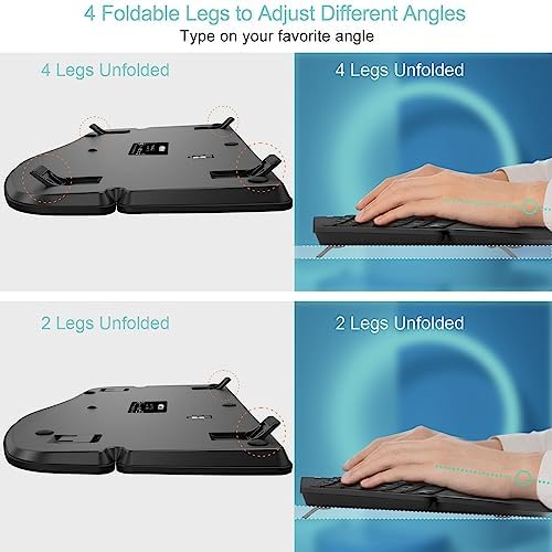 Arteck Split Ergonomic Keyboard with Palm Rest, 2.4G USB Wireless Keyboard - Image 5