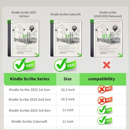 Origami Case for 11" Kindle Scribe 2025 & Scribe Colorsoft with Pen Holder - Image 2