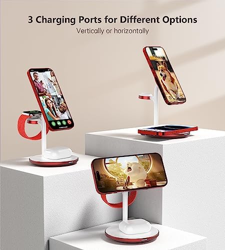 XooFly 3 in 1 Magnetic Wireless Charging Station for Apple Devices,15W - Image 5