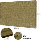 Felt Bulletin Board 24x18 inches, Decorative Pin Board for Home & Office - Image 6